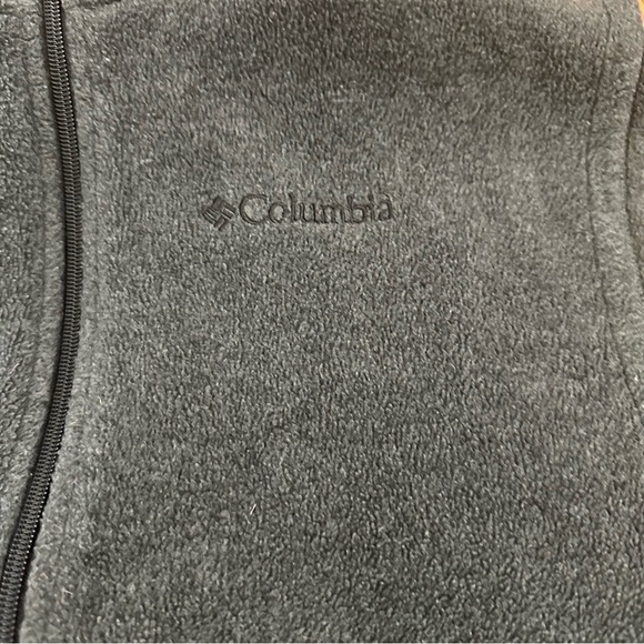 Columbia Vest Men small  Gray  Fleece Full Zip Pockets(g - Picture 8 of 10